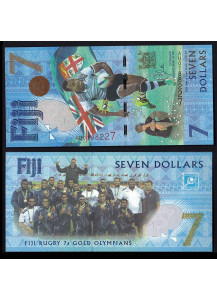 ISOLE FIJI 7 Dollars 2016 Rugby Fior di Stampa